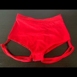 High-waist scrunch-butt garter shorts (for pole)